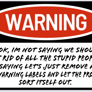 Warning Label Sticker