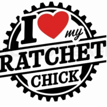 I Love My Ratchet Chick Sticker